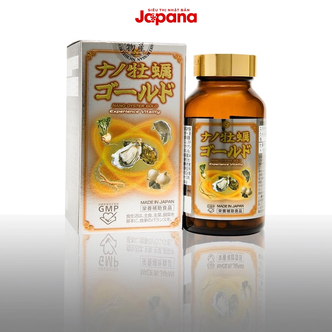 Viên uống tinh chất hàu Nano Gold Nichiei Bussan 120 viên (Date 8/26)