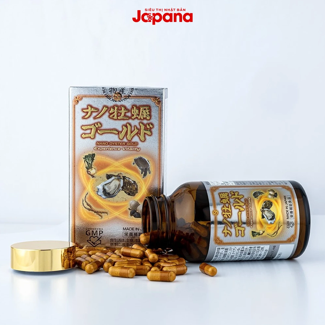 Viên uống tinh chất hàu Nano Gold Nichiei Bussan 120 viên (Date 8/26)