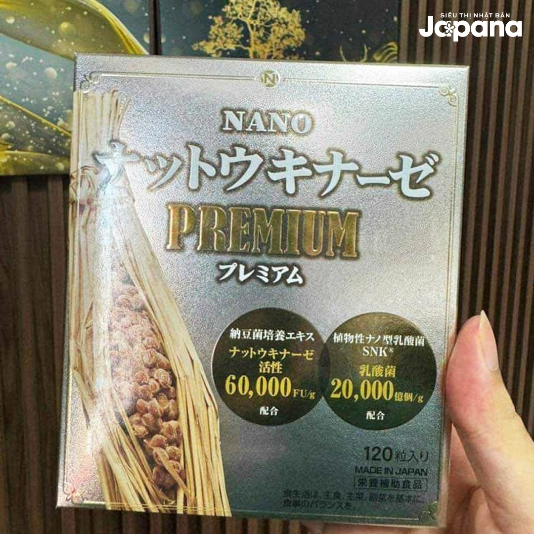 Viên uống phòng ngừa đột quỵ, tai biến Nattokinase Nano Premium 120 viên