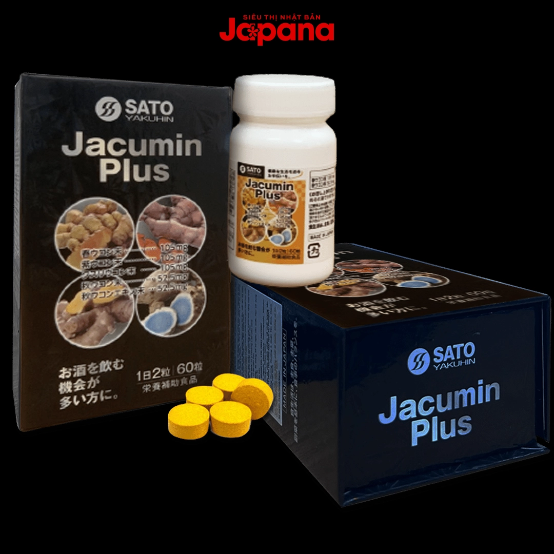 Viên uống nghệ bổ gan Sato Jacumin Plus 60 viên