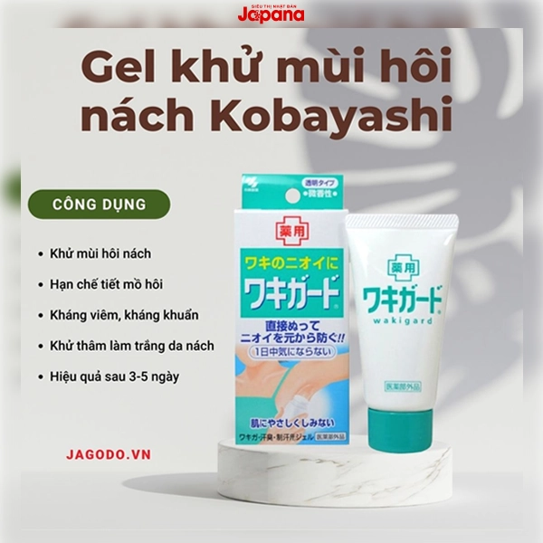 Gel khử mùi hôi nách Kobayashi Nhật Bản 50g
