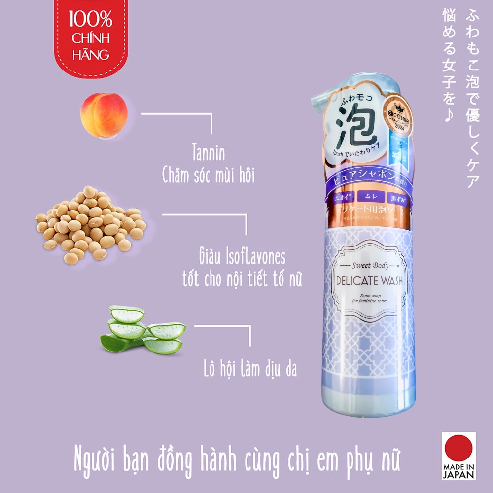 Dung dịch vệ sinh phụ nữ Sweet Body Delicate Wash 140ml