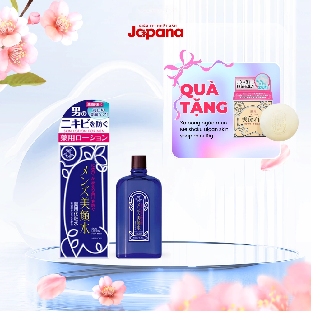 Nước Cân Bằng Ngăn Ngừa Mụn Cho Nam Meishoku Bigansui 90ml