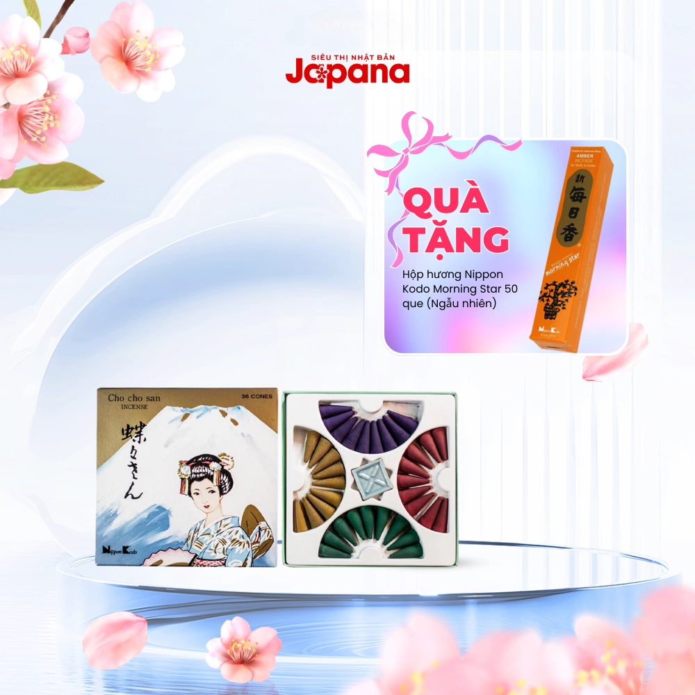 Hương Nippon Kodo Cho-Cho San 36 nụ (Đàn hương - Trầm hương - Gỗ thông - Anh đào)