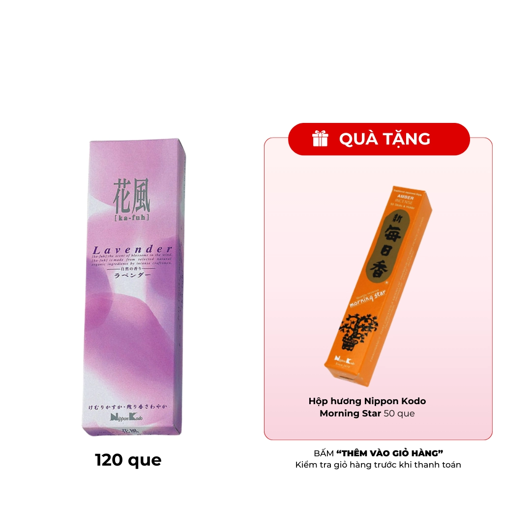 Hương Nippon Kodo Ka-Fuh Lavender 120 que (Hương hoa oải hương)