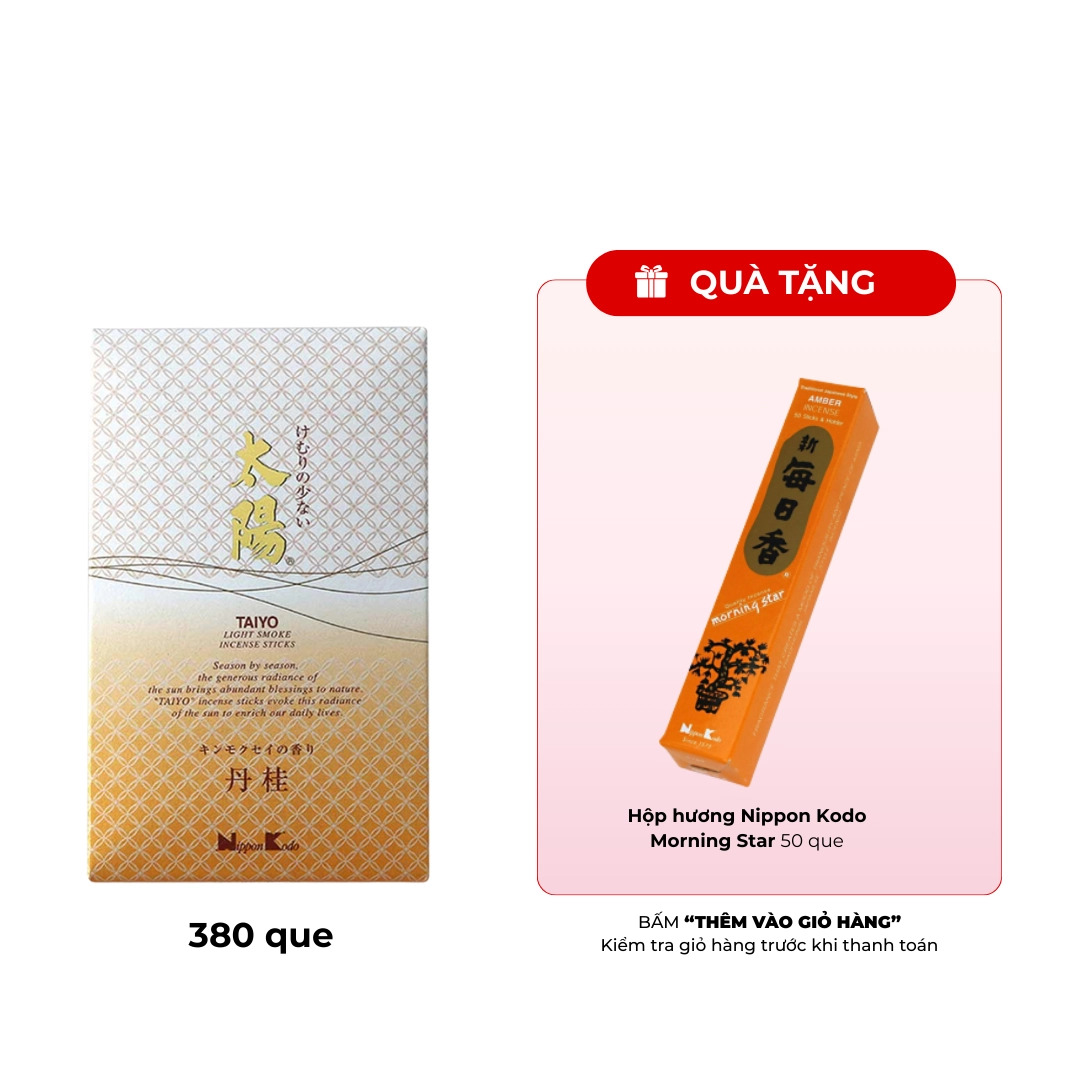 Hương Nippon Kodo Taiyo Tankei 380 que (Hương quế hoa)