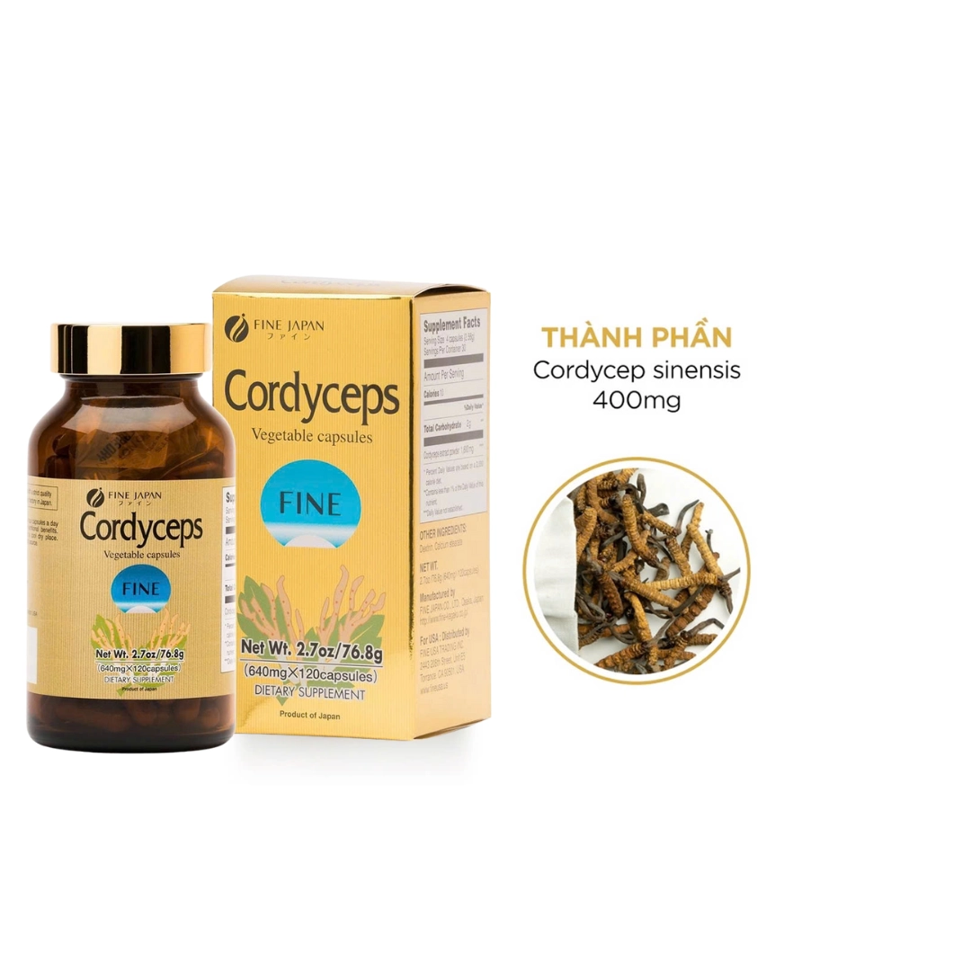 Đông trùng hạ thảo Fine Japan Cordyceps 120 viên