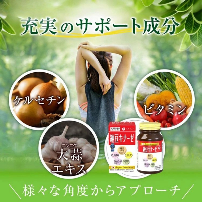 Combo 2 hộp viên uống hỗ trợ điều trị tai biến Fine Japan Nattokinase 4000FU 240 viên