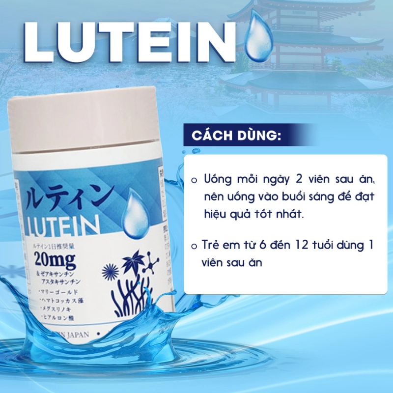 Viên uống bổ mắt, tăng cường thị lực LUTEIN 60 viên
