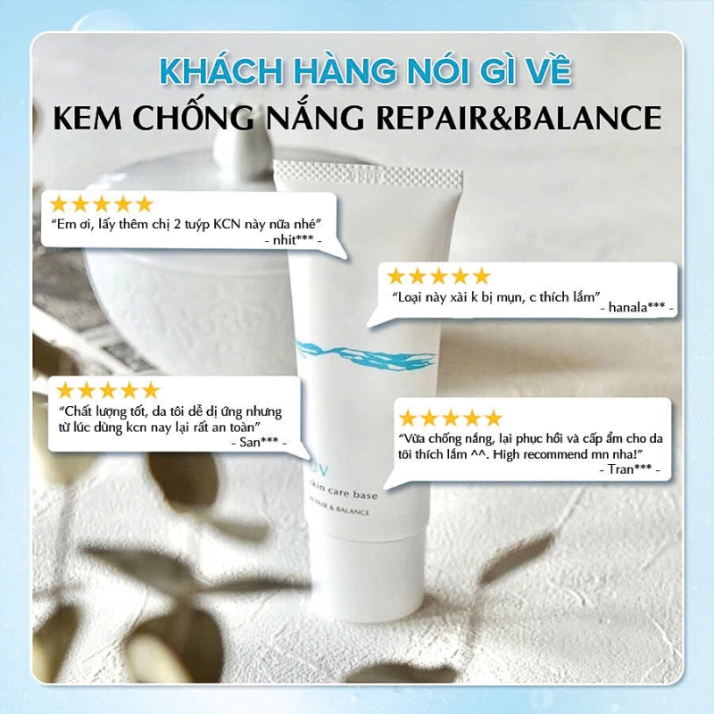 Kem chống nắng cho da nhạy cảm Meishoku Repair & Balance SPF49/PA+++ 40g