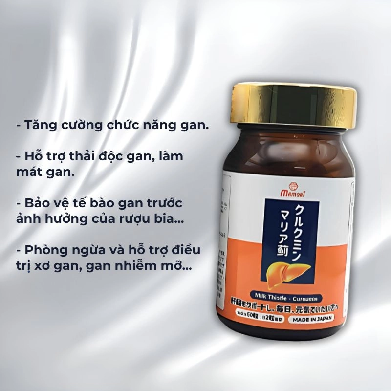 Viên uống hỗ trợ bảo vệ gan Mamori Supports a Healthy Liver 60 viên