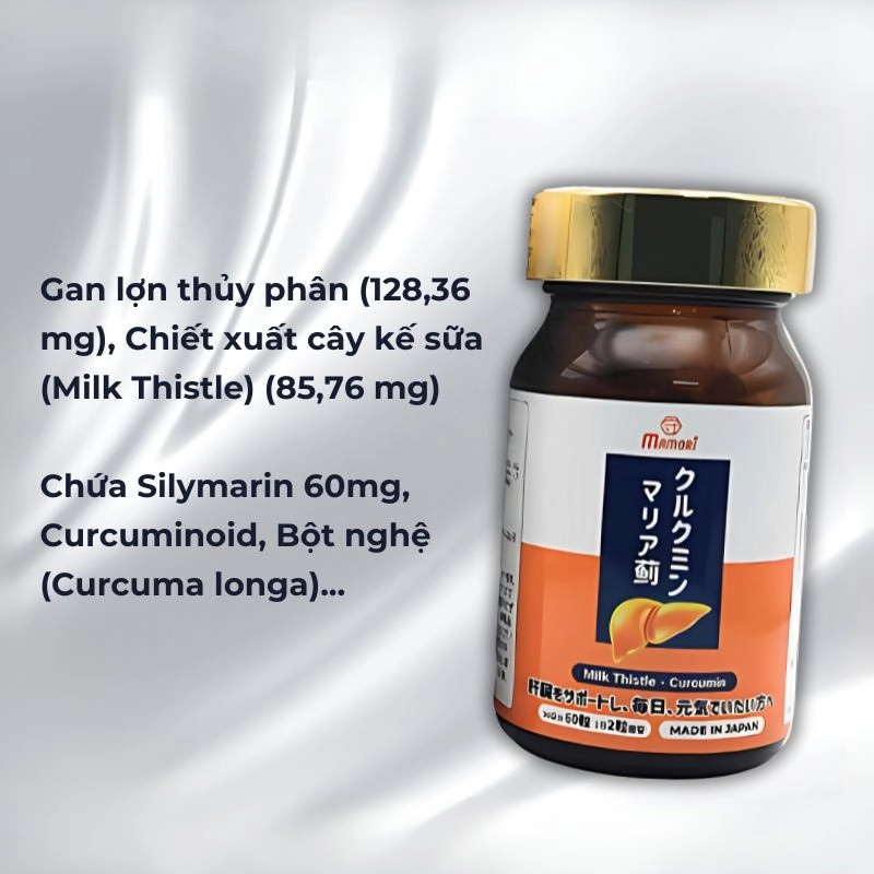 Viên uống hỗ trợ bảo vệ gan Mamori Supports a Healthy Liver 60 viên