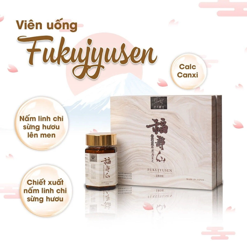 Viên uống tăng cường miễn dịch Ribeto Shoji Fukujyusen 180 viên