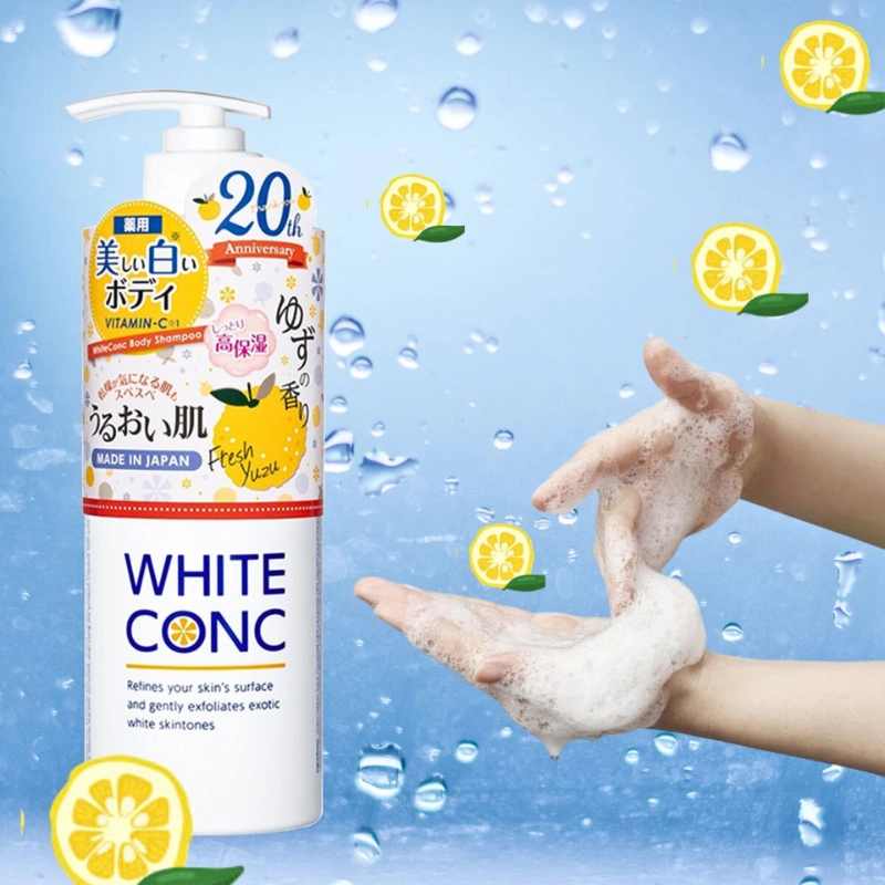 Sữa tắm trắng sáng da toàn thân WHITE CONC - HƯƠNG YUZU 600ml (phiên bản mùa đông)
