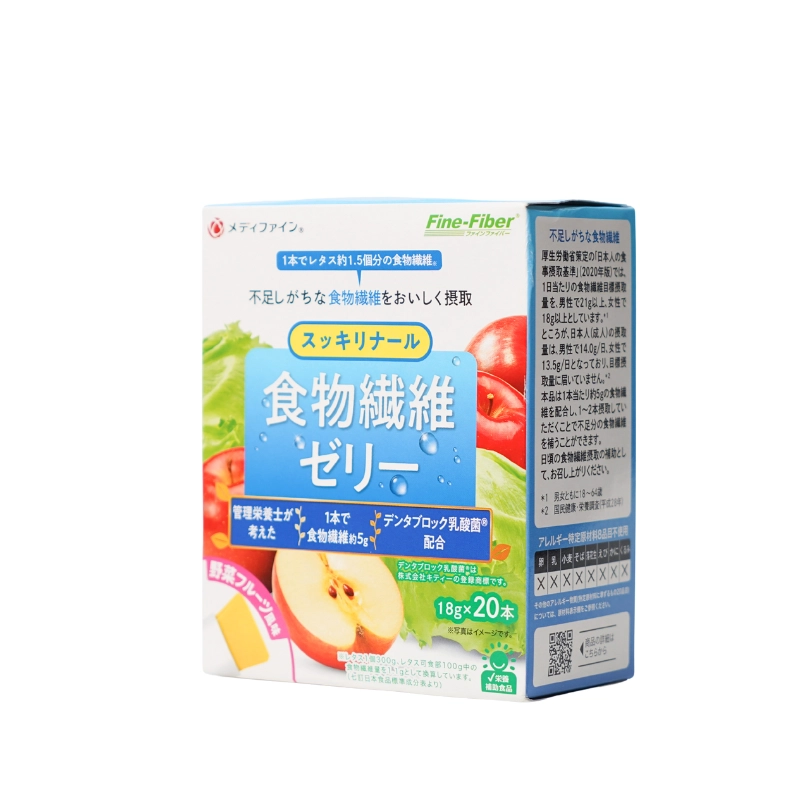 Thạch cung cấp chất sơ và vitamin từ rau củ quả Dietary Jelly Fine Japan Hộp 20 thanh