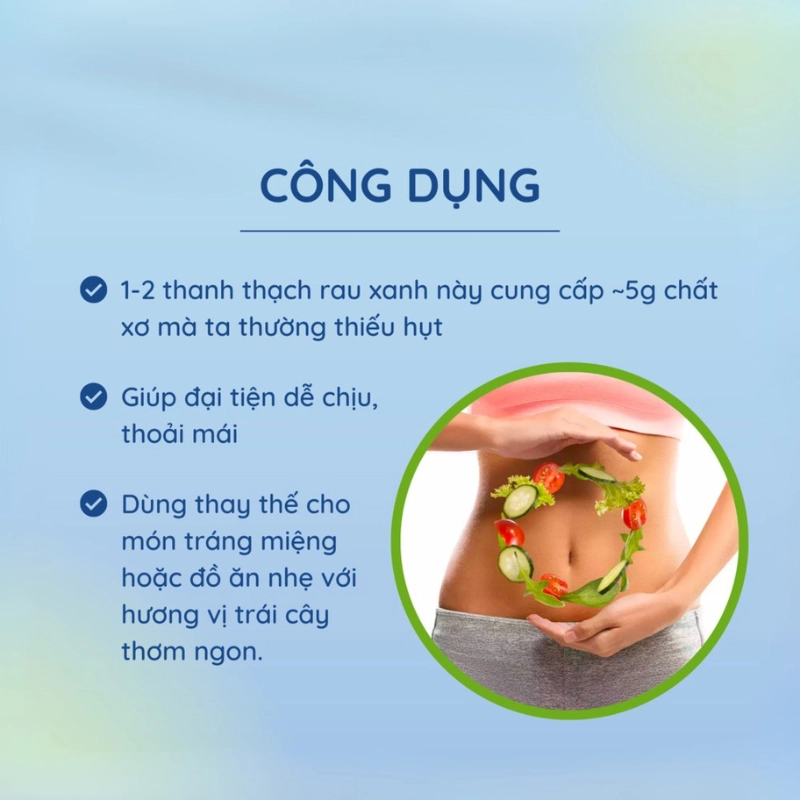 Thạch cung cấp chất sơ và vitamin từ rau củ quả Dietary Jelly Fine Japan Hộp 20 thanh
