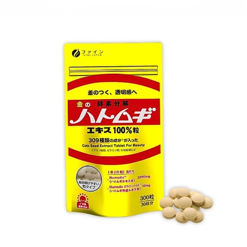 Viên Uống Trắng Da Ý Dĩ Coix Seed Extract Fine Japan 300 Viên