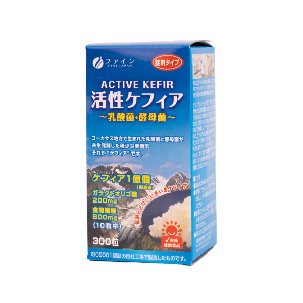 Viên uống nấm men lợi khuẩn bổ sung dinh dưỡng cho cơ thể Active Kefir FINE JAPAN lọ 300 viên