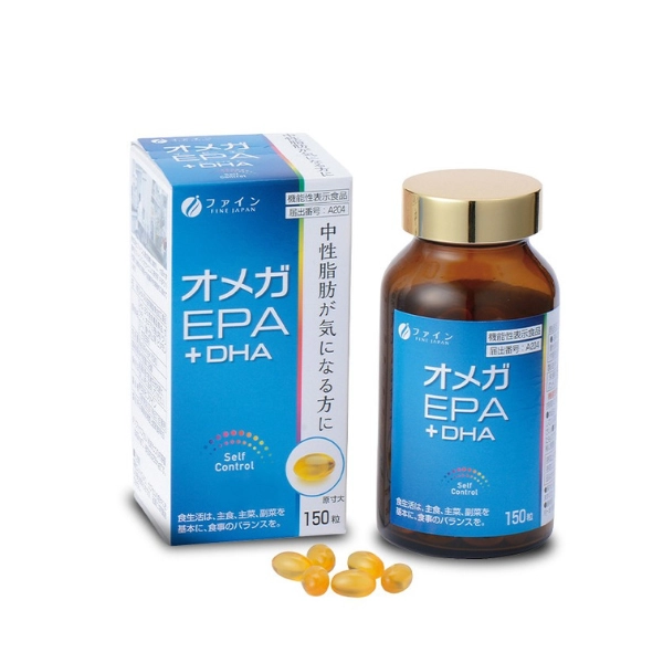 Viên uống dầu cá Omega EPA + DHA Fine Japan - 150 viên