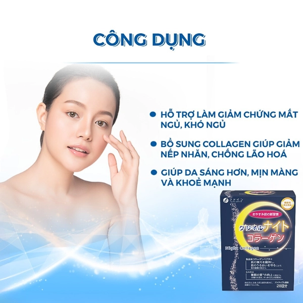 Bột uống Glycine Collagen Ban Đêm - 24 gói