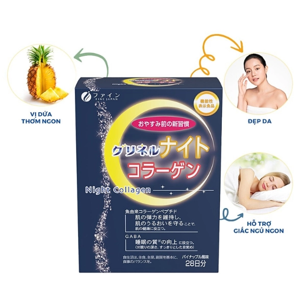 Bột uống Glycine Collagen Ban Đêm - 24 gói