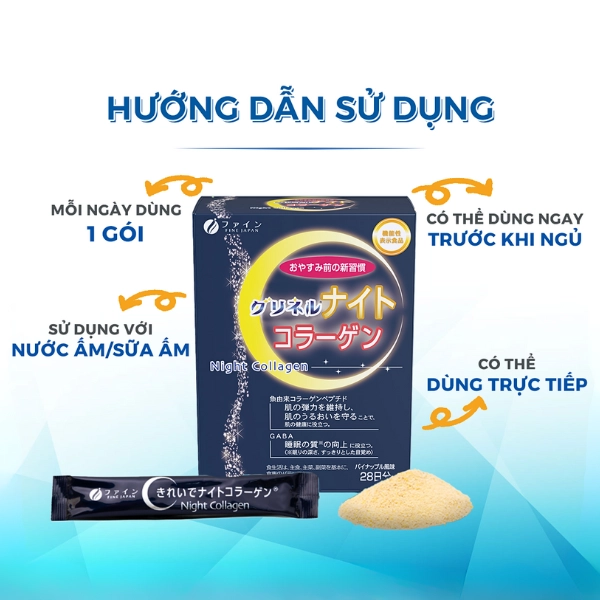 Bột uống Glycine Collagen Ban Đêm - 24 gói