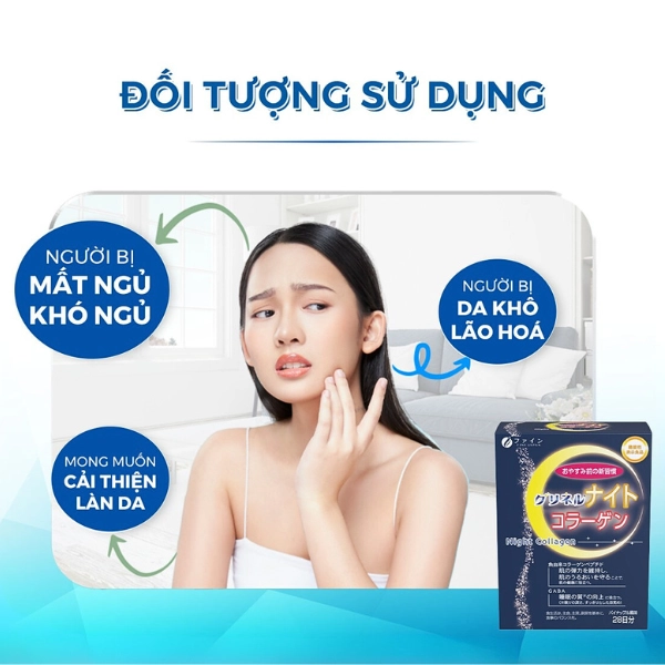 Bột uống Glycine Collagen Ban Đêm - 24 gói