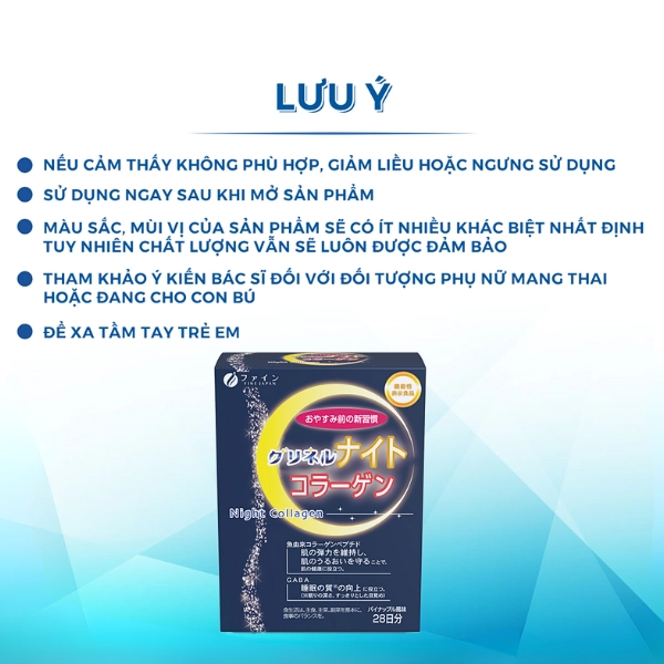 Bột uống Glycine Collagen Ban Đêm - 24 gói