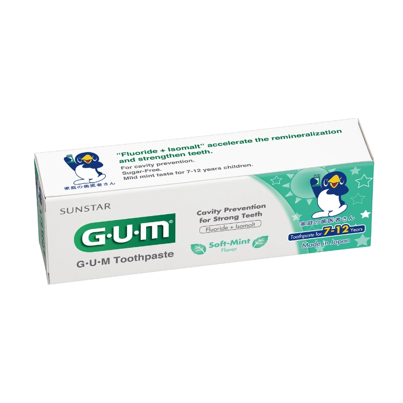 Kem đánh răng Sunstar GUM® Kids cho trẻ từ 7-12 tuổi - Soft-Mint