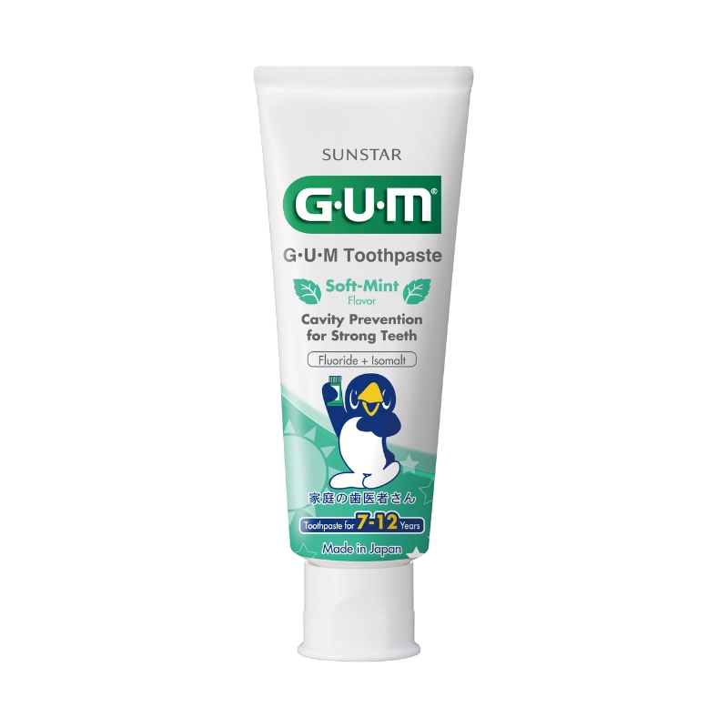 Kem đánh răng Sunstar GUM® Kids cho trẻ từ 7-12 tuổi - Soft-Mint