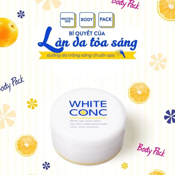 Kem ủ dưỡng trắng táo thân WHITE CONC WHITENING BODY PACK II C 70g