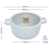 Nồi nhôm đúc đáy từ nguyên khối Elegant Kaiyo, 24cm