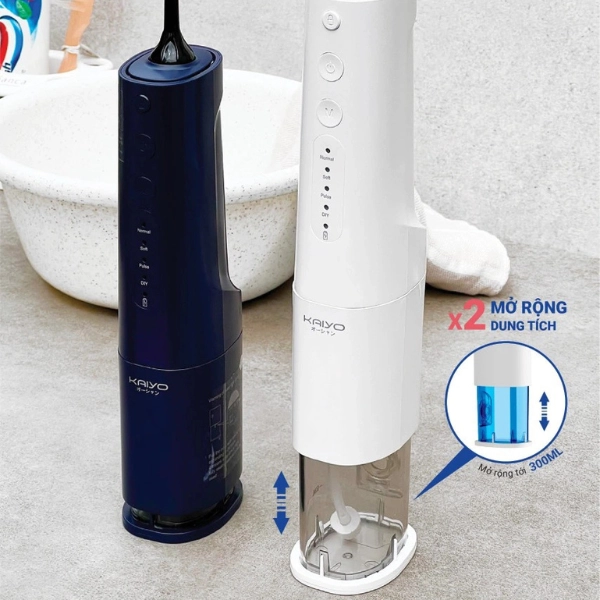 Máy tăm nước Extra Water tank 4 chế độ Kaiyo màu trắng