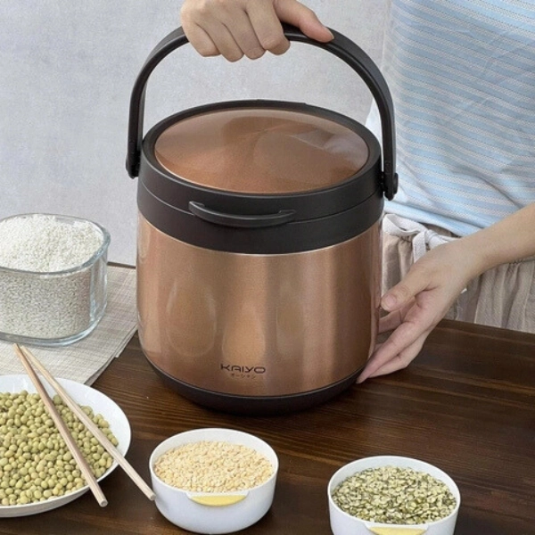 Nồi ủ chân không Kaiyo màu vàng, dung tích 4,5 lít