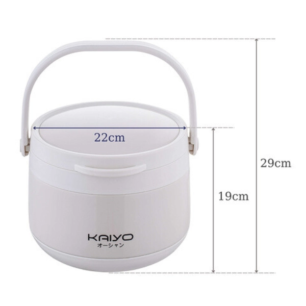 Nồi ủ chân không Kaiyo màu trắng, dung tích 3,0 lít