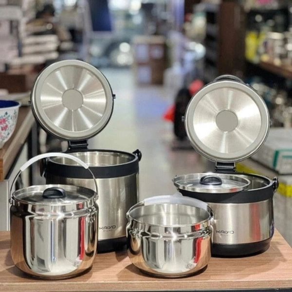 Nồi ủ chân không Kaiyo màu Inox, dung tích 3,0 lít