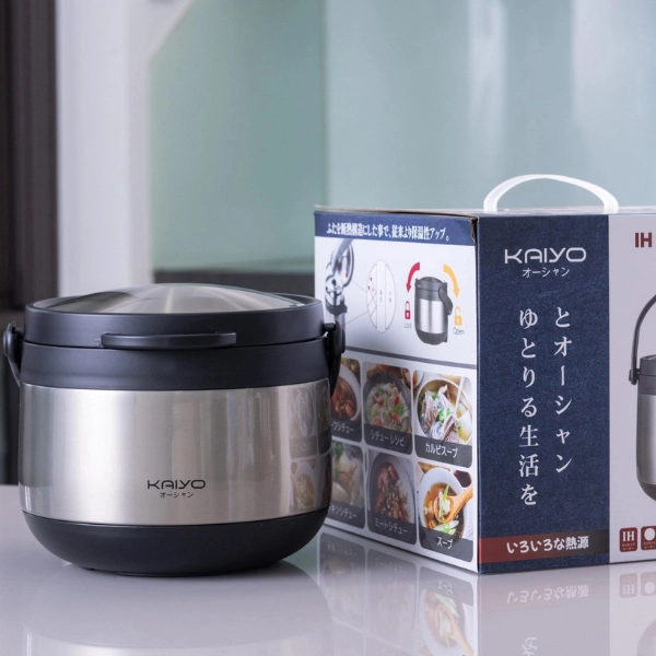 Nồi ủ chân không Kaiyo màu Inox, dung tích 3,0 lít