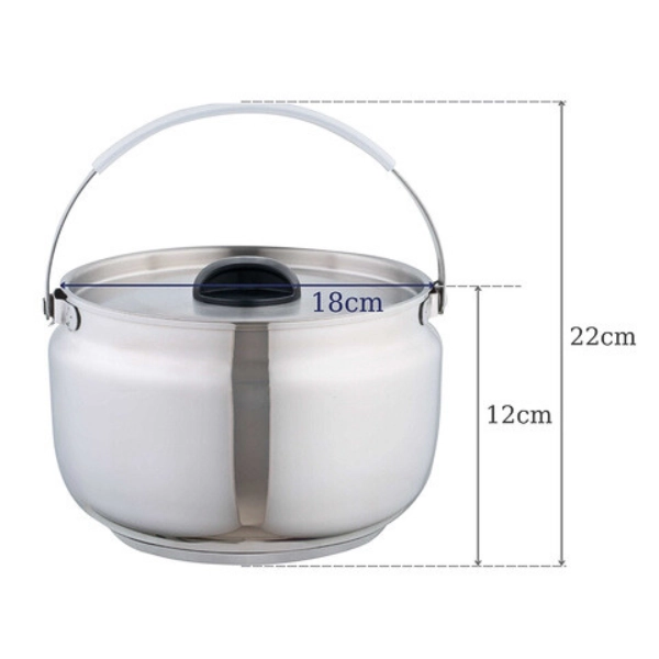 Nồi ủ chân không Kaiyo màu Inox, dung tích 3,0 lít
