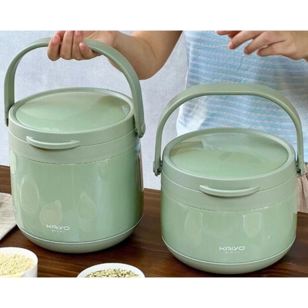 Nồi ủ chân không Kaiyo màu xanh-mint green, dung tích 3,0 lít
