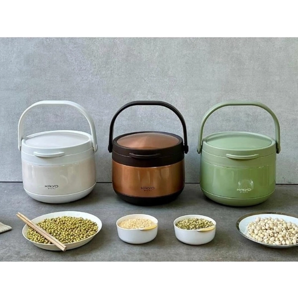 Nồi ủ chân không Kaiyo màu vàng, dung tích 3,0 lít