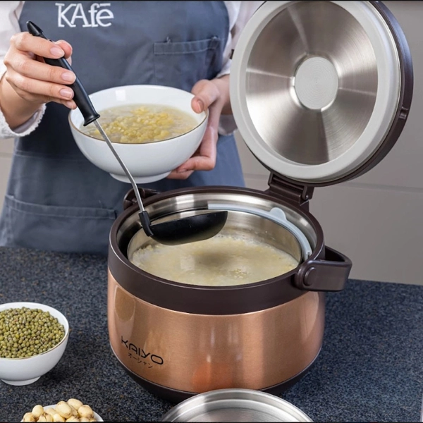 Nồi ủ chân không Kaiyo màu vàng, dung tích 3,0 lít