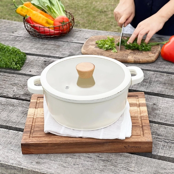 Nồi nhôm đúc đáy từ nguyên khối Elegant Kaiyo, 20cm
