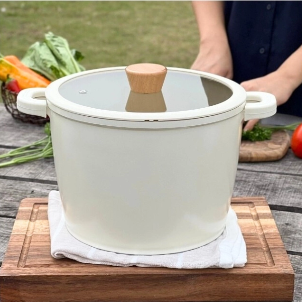 Nồi nhôm đúc thành cao đáy từ nguyên khối Elegant Kaiyo, 24cm