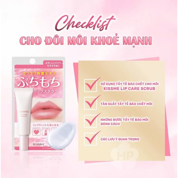 Kem tẩy tế bào chết và dưỡng ẩm vùng môi KISSME PUCHI MOCHI LIP SCRUB