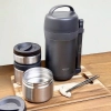 Hộp cơm giữ nhiệt Kaiyo 1600ml, màu ghi