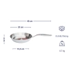 Chảo inox 316 liền khối 5-ply Premium Kaiyo