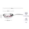 Chảo inox 316 liền khối 5-ply Premium Kaiyo