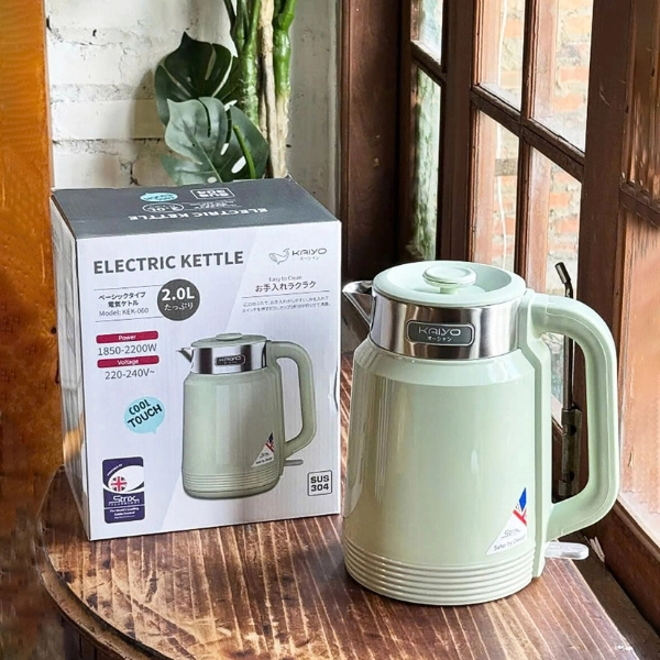 Ấm siêu tốc 2 lớp cool touch 2L Kaiyo