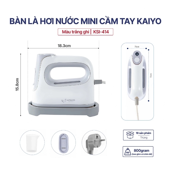 Bàn là hơi nước mini cầm tay Kaiyo