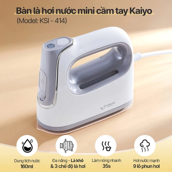 Bàn là hơi nước mini cầm tay Kaiyo
